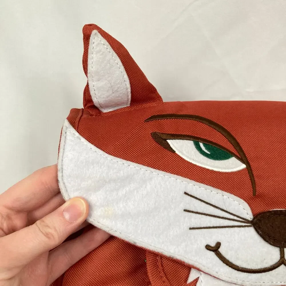 Bixbee Kids Orange & White Fox Animal 10